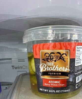 ATOMIC SPICY CHIPS PICKLES, ATOMIC