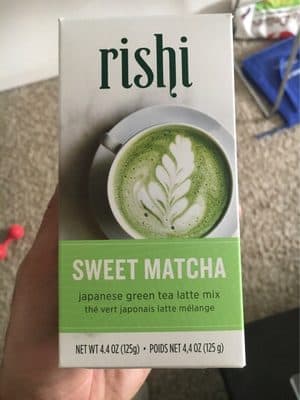 RISHI, SWEET MATCHA JAPANESE GREEN TEA LATTE MIX