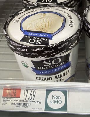 SOYMILK NON-DAIRY FROZEN DESSERT