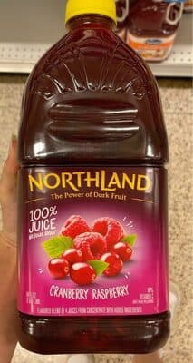100% JUICE, CRANBERRY RASPBERRY
