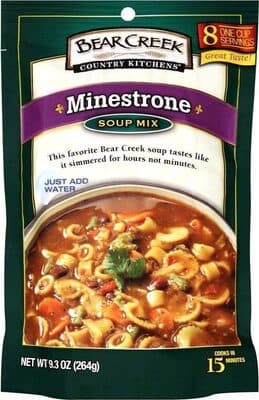 MINESTRONE OLD-WORLD ITALIAN TASTE WITH PASTA AND VEGGIES IN RICH BEEF STOCK AND RUSTIC FLAVORS SOUP MIX, MINESTRONE