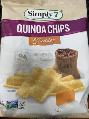CHEDDAR QUINOA CHIPS, CHEDDAR