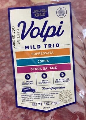 MILD TRIO COPPA GENOA SALAME SOPRESSA