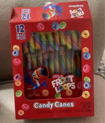 FROOT LOOPS FLAVORED CANDY CANES, FROOT LOOPS