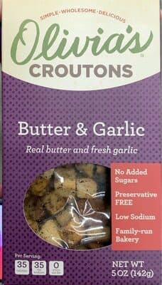 BUTTER & GARLIC CROUTONS, BUTTER & GARLIC