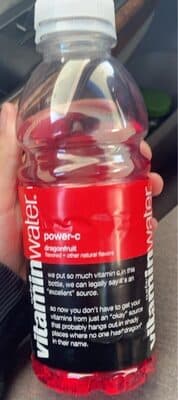 GLACEAU, VITAMIN WATER, NUTRIENT ENHANCED WATER BEVERAGE, POWER-C DRAGONFRUIT