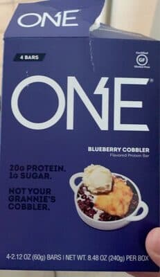 BLUEBERRY COBBLER FLAVORED PROTEIN BARS, BLUEBERRY COBBLER