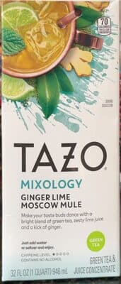GINGER LIME MOSCOW MULE MIXOLOGY GREEN TEA & JUICE CONCENTRATE, GINGER LIME MOSCOW MULE