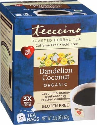 CHICORY ORGANIC HERBAL TEA, DANDELION COCONUT