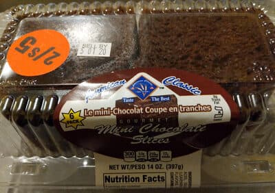 MINI CHOCOLATE GOURMET SLICES, MINI CHOCOLATE