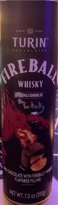FIREBALL WHISKY NON-ALCOHOLIC CHOCOLATES, FIREBALL WHISKY
