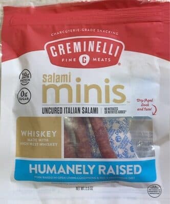 WHISKEY UNCURED ITALIAN SALAMI, WHISKEY