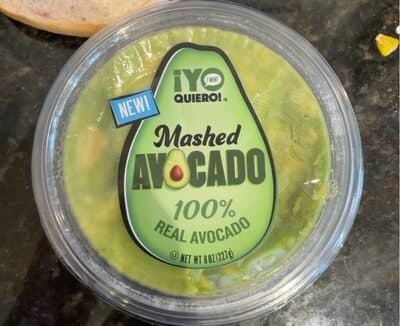 100% MASHED AVOCADO