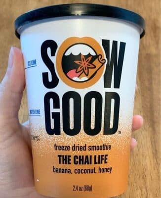 THE CHAI LIFE BANANA, COCONUT, HONEY FREEZE DRIED SMOOTHIE, THE CHAI LIFE