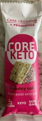 BIRTHDAY CAKE PLANT-BASED KETO BAR, BIRTHDAY CAKE