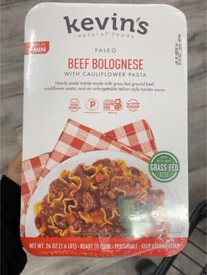PALEO WITH CAULIFLOWER PASTA BEEF BOLOGNESE