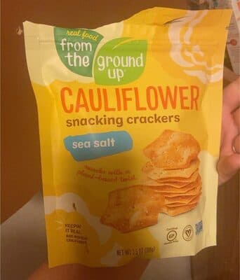 CAULIFLOWER SEA SALT SNACKING CRACKERS, SEA SALT