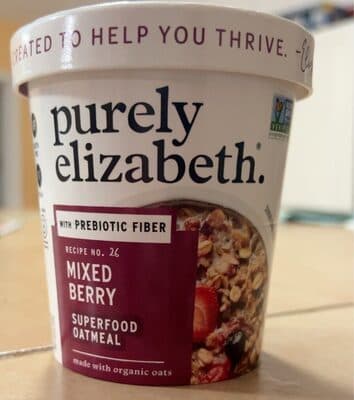 MIXED BERRY WITH PREBIOTIC FIBER SUPERFOOD OATMEAL, MIXED BERRY