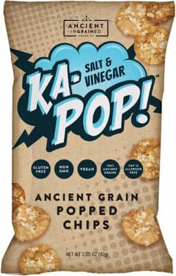 SALT & VINEGAR ANCIENT GRAIN POPPED CHIPS, SALT & VINEGAR