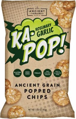 ROSEMARY GARLIC ANCIENT GRAIN POPPED CHIPS, ROSEMARY GARLIC