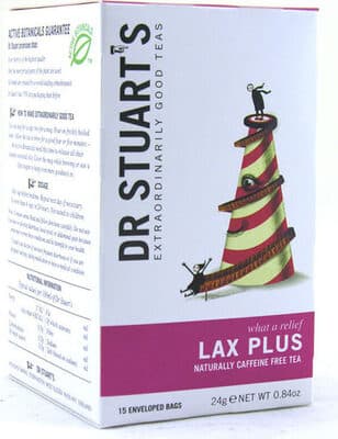 LAX PLUS CAFFEINE FREE TEA ENVELOPED BAGS