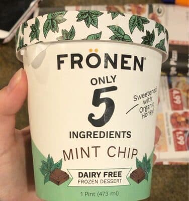 MINT CHIP DAIRY FREE FROZEN DESSERT, MINT CHIP