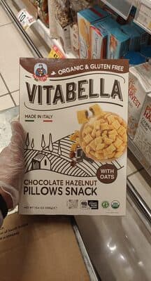 WHOLE GRAIN CHOCOLATE HAZELNUT PILLOWS SNACK