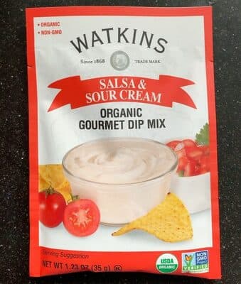 SALSA & SOUR CREAM ORGANIC GOURMET DIP MIX, SALSA & SOUR CREAM