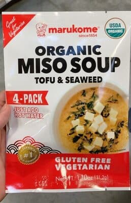 TOFU & SEAWEED ORGANIC MISO SOUP, TOFU & SEAWEED