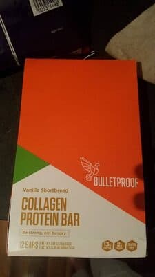 VANILLA SHORTBREAD FLAVORED COLLAGEN PROTEIN BAR, VANILLA SHORTBREAD