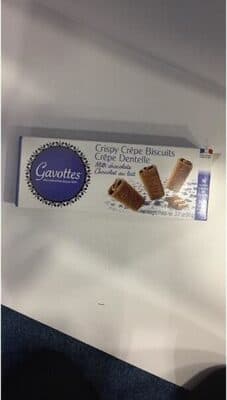 CRISPY CREPE BISCUITS, MILK CHOCOLATE