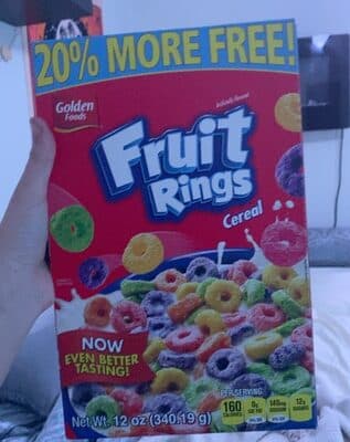 FRUIT RINGS FLAVORED CEREAL, FRUIT RINGS