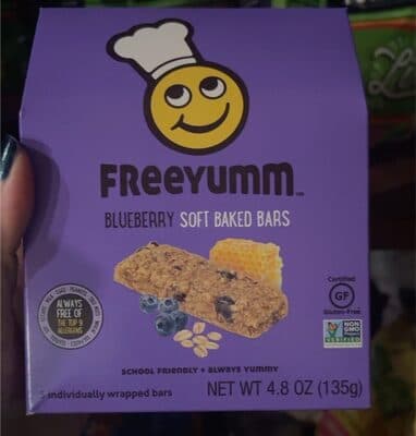 BLUEBERRY SOFT BAKED BARS, BLUEBERRY