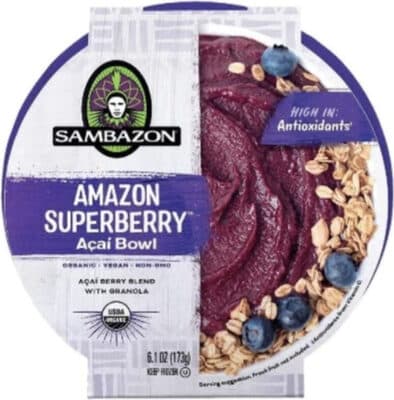 ACAI BERRY BLEND WITH GRANOLA ACAI BOWL, ACAI BERRY BLEND WITH GRANOLA