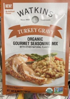 TURKEY GRAVY ORGANIC GOURMET SEASONING MIX, TURKEY GRAVY