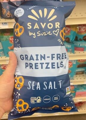 SEA SALT GRAIN FREE PRETZELS, SEA SALT