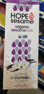 VANILLA ORGANIC SESAMEMILK, VANILLA