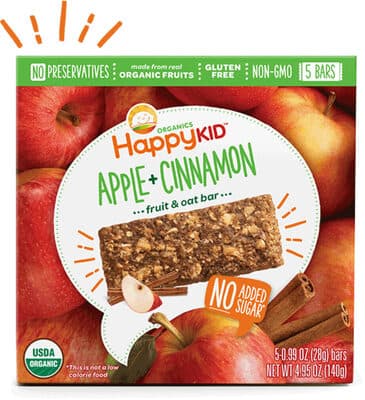 FRUIT & OAT BAR, APPLE + CINNAMON