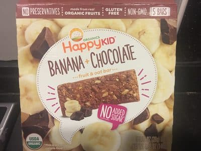 ORGANICS FRUIT & OAT BAR, BANANA + CHOCOLATE