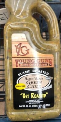 MEDIUM FLAME ROASTED DICED HATCH VALLEY GREEN CHILE, FLAME ROASTED