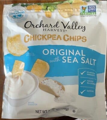 ORIGINAL WITH SEA SALT CHICKPEA CHIPS, ORIGINAL WITH SEA SALT