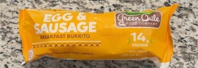 EGG & SAUSAGE BREAKFAST BURRITO, EGG & SAUSAGE