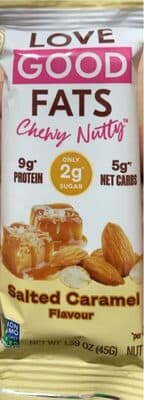 SALTED CARAMEL FLAVOR NUT BAR, SALTED CARAMEL