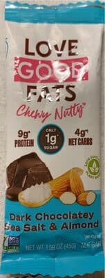 DARK CHOCOLATE SEA SALT & ALMOND NUT BAR, DARK CHOCOLATE SEA SALT & ALMOND