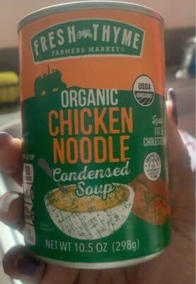 CHICKEN NOODLE ORGANIC CONDENSED SOUP, CHICKEN NOODLE