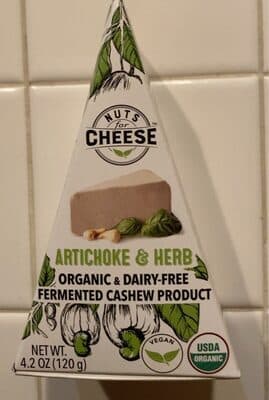 ARTICHOKE & HERB ORGANIC & DAIRY-FREE FERMENTED CASHEW PRODUCT, ARTICHOKE & HERB