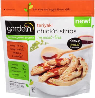 GARDEIN, TERIYAKI CHICK'N STRIPS