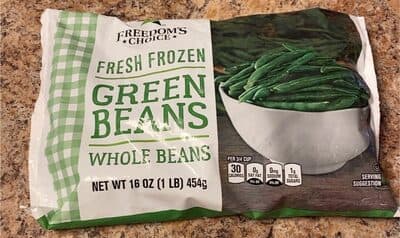 FRESH FROZEN GREEN BEANS WHOLE BEANS