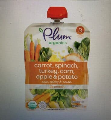 PLUM STAGE3 BABY FOOD SWEET CORN CARROT TURKEY