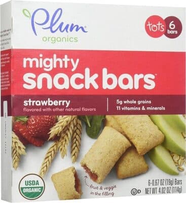 PLUM TOTS BARS TOTS SNACKS STRAWBERRY SPINACH